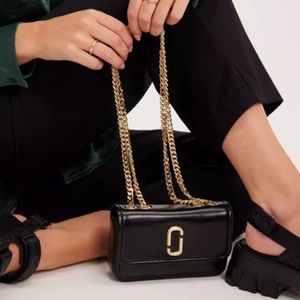 Marc Jacobs mini snapshot leather chain crossbody bag